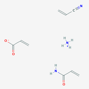 molecular formula C9H15N3O3 B009871 2-Propenoic acid, ammonium salt, polymer with 2-propenamide and 2-propenenitrile CAS No. 102082-95-1
