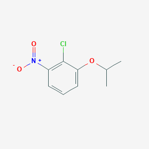 molecular formula C9H10ClNO3 B098711 Benzene,2-chloro-1-(1-methylethoxy)-3-nitro- CAS No. 16762-86-0
