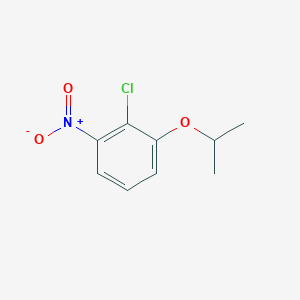 molecular formula C9H10ClNO3 B098711 2-Chloro-1-nitro-3-[(propan-2-yl)oxy]benzene CAS No. 16762-86-0