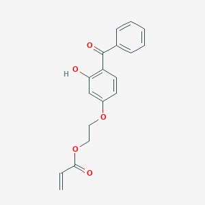 molecular formula C18H16O5 B098720 2-(4-Benzoyl-3-hydroxyphenoxy)ethyl acrylate CAS No. 16432-81-8