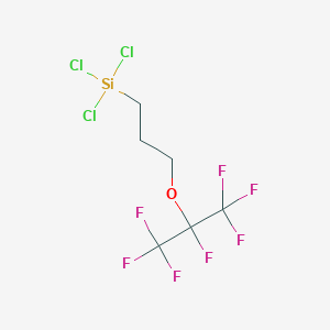 molecular formula C6H6Cl3F7OSi B098727 3-(Heptafluoroisopropoxy)propyltrichlorosilane CAS No. 15538-93-9