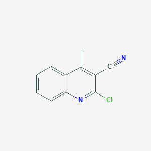 molecular formula C11H7ClN2 B009874 2-Chloro-4-methylquinoline-3-carbonitrile CAS No. 101617-94-1