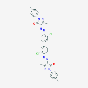 molecular formula C34H28Cl2N8O2 B098740 C.I. Pigment Orange 34 CAS No. 15793-73-4