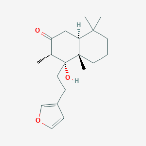 molecular formula C20H30O3 B098741 Hispanolone CAS No. 18676-07-8