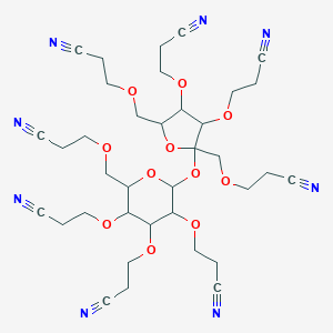 alpha-D-Glucopyranoside, 1,3,4,6-tetrakis-O-(2-cyanoethyl)-beta-D-fructofuranosyl 2,3,4,6-tetrakis-O-(2-cyanoethyl)-