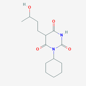 1-Cyclohexyl-5-(3-hydroxybutyl)barbituric acid