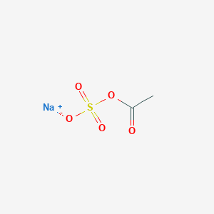 molecular formula C2H3NaO5S B098754 Sodium acetyl sulphate CAS No. 19201-24-2