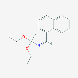 molecular formula C17H21NO2 B009876 Ethylamine, 2,2-diethoxy-N-(1-naphthylmethylene)- CAS No. 102585-27-3