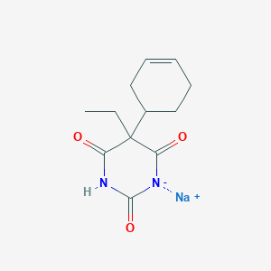 molecular formula C12H14N2Na2O3 B098760 Sodium 5-(1-cyclohexen-1-yl)-5-ethylbarbiturate CAS No. 17626-59-4