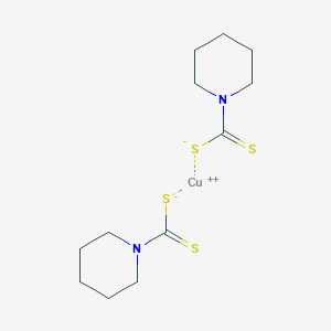 molecular formula C12H20CuN2S4 B098767 Copper bis(piperidine-1-carbodithioate) CAS No. 15225-85-1
