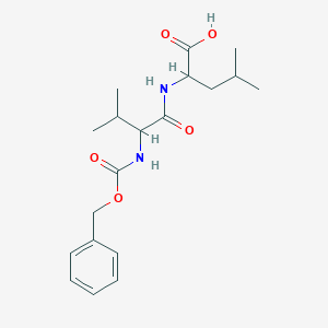 4-Methyl-2-[[3-methyl-2-(phenylmethoxycarbonylamino)butanoyl]amino]pentanoic acid