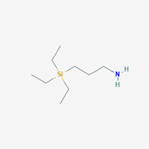 molecular formula C9H23NSi B098769 1-Propanamine, 3-(triethylsilyl)-(9CI) CAS No. 17887-09-1