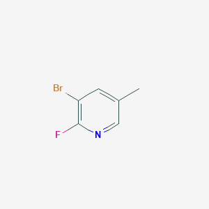 molecular formula C6H5BrFN B098770 3-溴-2-氟-5-甲基吡啶 CAS No. 17282-01-8