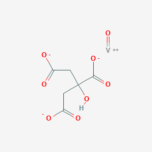 molecular formula C6H5O8V- B098773 Vanadyl citrate CAS No. 16522-06-8