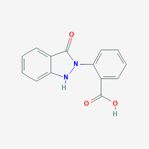 molecular formula C14H10N2O3 B098781 Benzoic acid, o-(3-oxo-2-indazolinyl)- CAS No. 18428-91-6