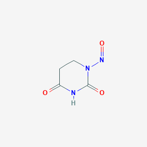molecular formula C4H5N3O3 B098791 1-Nitroso-5,6-dihydrouracil CAS No. 16813-36-8