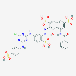 molecular formula C32H23ClN8O14S4 B098793 Cibacron Brilliant Red 3B-A CAS No. 16480-43-6