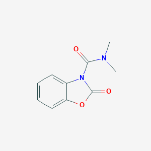 molecular formula C10H10N2O3 B098829 3-Benzoxazolinecarboxamide, N,N-dimethyl-2-oxo- CAS No. 19420-38-3