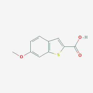 molecular formula C10H8O3S B009883 6-Methoxybenzo[b]thiophene-2-carboxylic acid CAS No. 102539-79-7