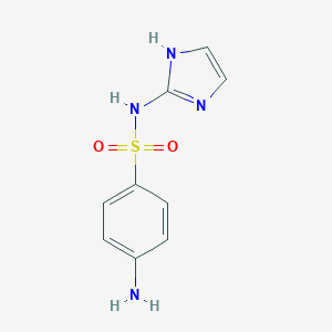 molecular formula C9H10N4O2S B098833 4-amino-N-(1H-imidazol-2-yl)benzenesulfonamide CAS No. 17103-46-7