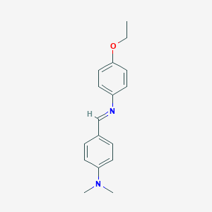 molecular formula C17H20N2O B098838 p-Dimethylaminobenzylidene p-phenetidine CAS No. 15484-93-2
