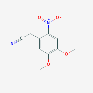 molecular formula C10H10N2O4 B098850 2-(4,5-Dimethoxy-2-nitrophenyl)acetonitrile CAS No. 17354-04-0