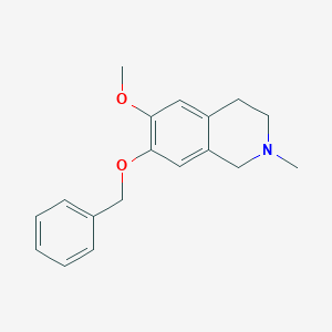 Isoquinoline, 1,2,3,4-tetrahydro-6-methoxy-2-methyl-7-(phenylmethoxy)-