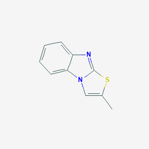 molecular formula C10H8N2S B098867 Thiazolo[3,2-a]benzimidazole, 2-methyl-(8CI,9CI) CAS No. 16458-73-4