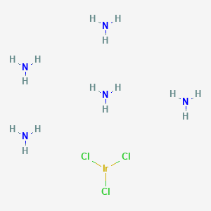 molecular formula Cl3H15IrN5 B098875 Pentaamminechloroiridium(III) chloride CAS No. 15742-38-8