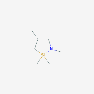 molecular formula C7H17NSi B098877 n-Methyl-aza-2,2,4-trimethylsilacyclopentane CAS No. 18387-19-4