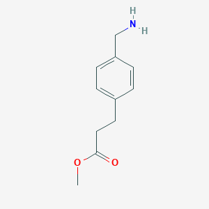 molecular formula C11H15NO2 B009888 Methyl 3-[4-(aminomethyl)phenyl]propionate CAS No. 100511-78-2