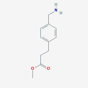 molecular formula C11H15NO2 B009888 Methyl 3-[4-(aminomethyl)phenyl]propanoate CAS No. 100511-78-2