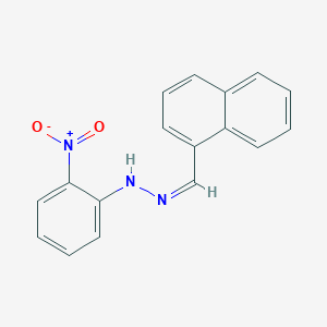 molecular formula C17H13N3O2 B098884 N-[(Z)-naphthalen-1-ylmethylideneamino]-2-nitroaniline CAS No. 19263-85-5