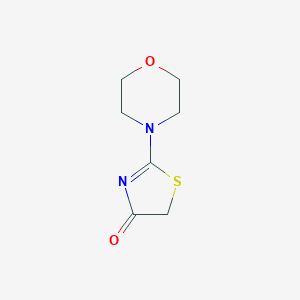 molecular formula C7H10N2O2S B098898 2-morpholin-4-yl-1,3-thiazol-4(5H)-one CAS No. 16781-67-2