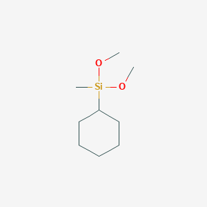 molecular formula C9H20O2Si B098902 Cyclohexyldimethoxymethylsilane CAS No. 17865-32-6