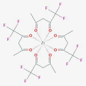 molecular formula C20H16F12O8Zr B098905 (Z)-1,1,1-trifluoro-4-oxopent-2-en-2-olate;zirconium(4+) CAS No. 17499-68-2