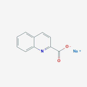 molecular formula C10H6NNaO2 B098913 喹啉-2-羧酸钠 CAS No. 16907-79-2
