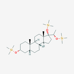 Silane, [[(3alpha,5beta,20S)-pregnane-3,17,20-triyl]tris(oxy)]tris[trimethyl-