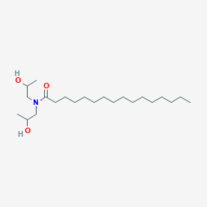molecular formula C22H45NO3 B098919 Hexadecanamide, N,N-bis(2-hydroxypropyl)- CAS No. 16516-37-3