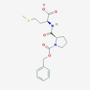 molecular formula C18H24N2O5S B098928 (2S)-4-methylsulfanyl-2-[[(2S)-1-phenylmethoxycarbonylpyrrolidine-2-carbonyl]amino]butanoic acid CAS No. 17730-18-6
