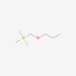 molecular formula C7H18OSi B098932 Silane,trimethyl(propoxymethyl)- CAS No. 17348-62-8