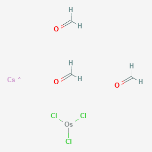 molecular formula C3H6Cl3CsO3Os B098945 Cesium;formaldehyde;trichloroosmium CAS No. 15553-52-3