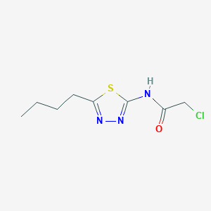 molecular formula C8H12ClN3OS B098965 N-(5-Butyl-1,3,4-thiadiazol-2-yl)-2-chloroacetamide CAS No. 15777-44-3