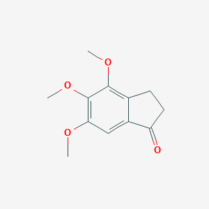 molecular formula C12H14O4 B098973 4,5,6-trimethoxy-2,3-dihydro-1H-inden-1-one CAS No. 16718-42-6