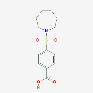 molecular formula C13H17NO4S B098979 4-(Azepan-1-ylsulfonyl)benzoic acid CAS No. 17420-68-7