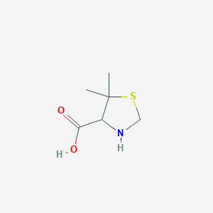 molecular formula C6H11NO2S B098981 5,5-Dimethylthiazolidine-4-carboxylic acid CAS No. 15260-83-0