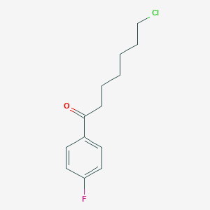 molecular formula C13H16ClFO B098998 7-Chloro-1-(4-fluorophenyl)heptan-1-one CAS No. 17135-47-6