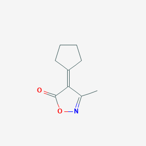molecular formula C9H11NO2 B099000 4-Cyclopentylidene-3-methyl-1,2-oxazol-5-one CAS No. 17975-64-3