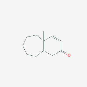 molecular formula C12H18O B099006 2H-Benzocyclohepten-2-one, 1,4a,5,6,7,8,9,9a-octahydro-4a-methyl-, trans- CAS No. 17429-26-4