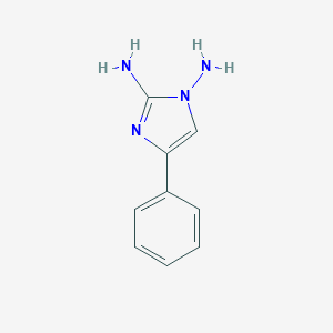 molecular formula C9H10N4 B099009 4-phenyl-1H-imidazole-1,2-diamine CAS No. 15970-40-8